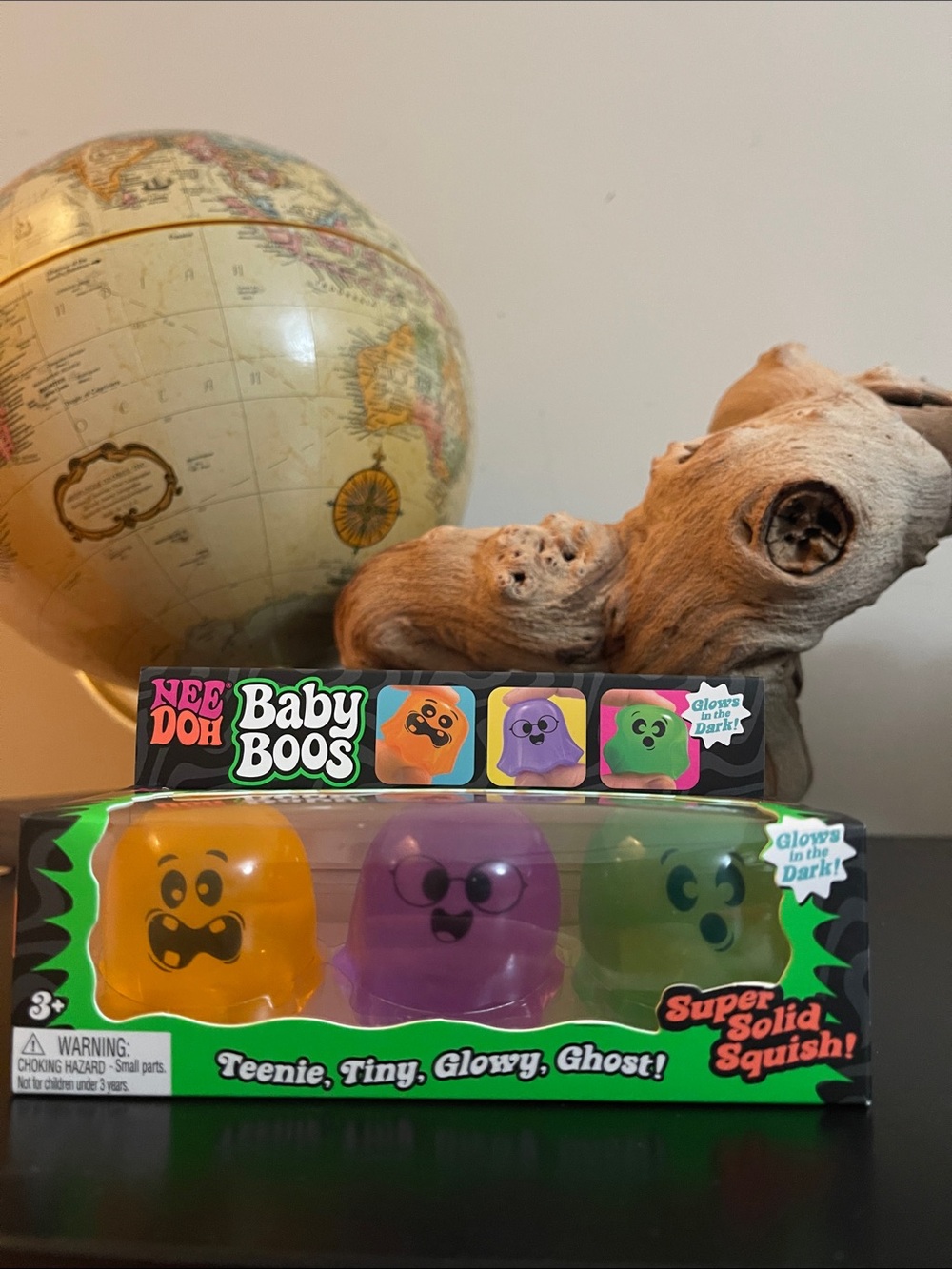 RARE NeeDoh Baby Boos 3-Pack 2026 Halloween Glow in Dark Ghosts NEW 👻